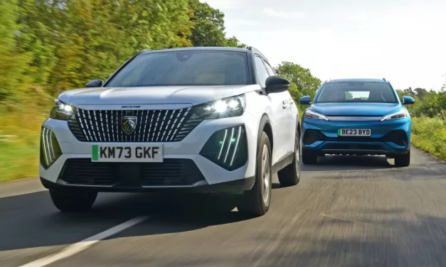 Peugeot E-2008 vs BYD Atto 3: family-friendly electric SUVs fight it out