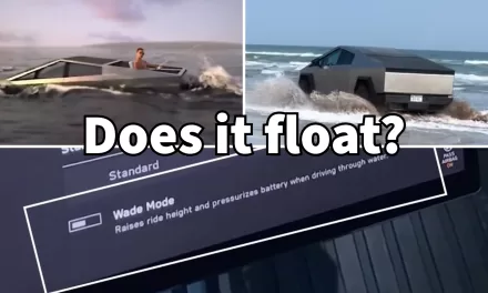 Tesla Cybertruck Has a Wade Mode To Pressurize the Battery When Driving Through Water