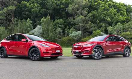 2024 Tesla Model Y vs Ford Mustang Mach-E electric SUV comparison review